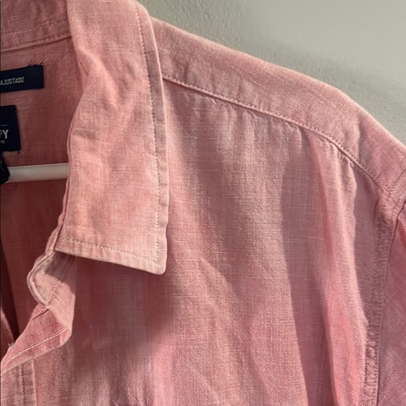 Old Navy Pink Casual Button Down Shirt Relaxed Fit - Picture 4 of 9